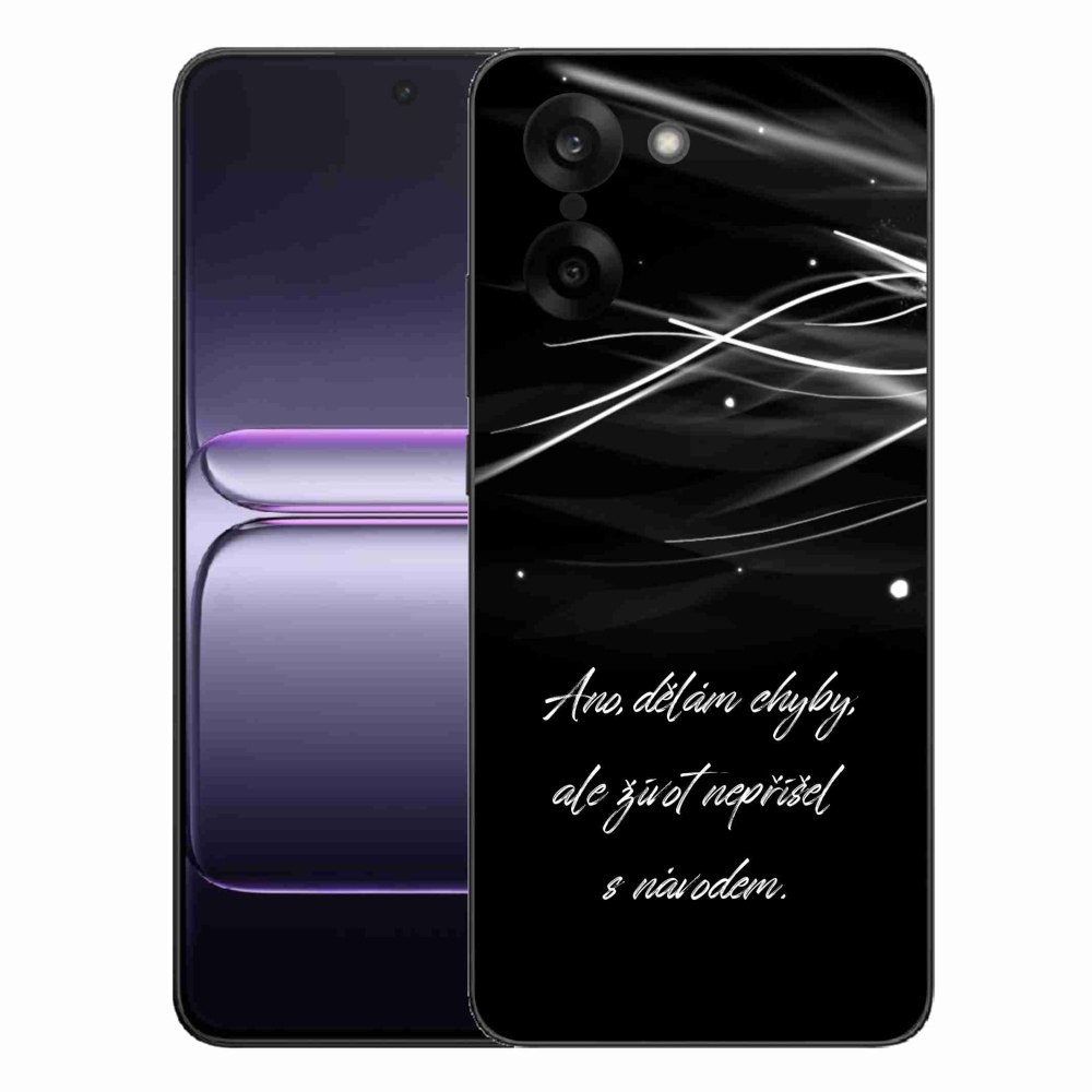 Gelový kryt mmCase na One Plus Nord CE5 - citát černé pozadí