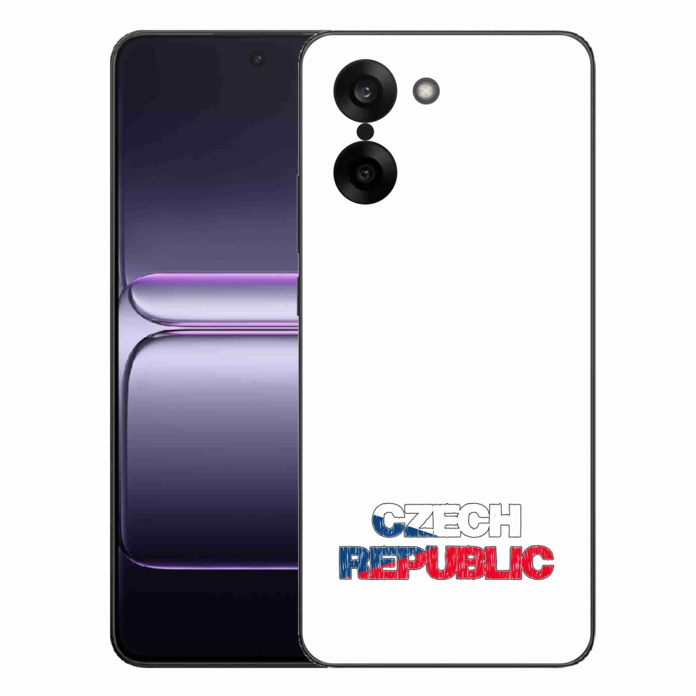 Gelový kryt mmCase na One Plus Nord CE5 - Czech Republic bílé pozadí