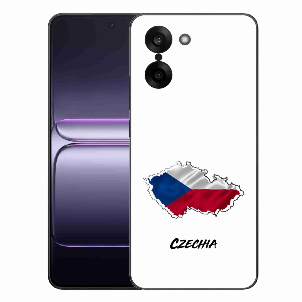 Gelový kryt mmCase na One Plus Nord CE5 - Czechia bílé pozadí