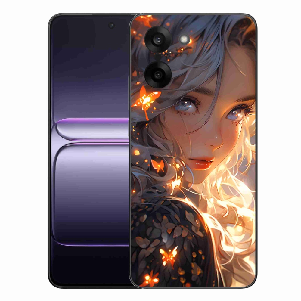 Gelový kryt mmCase na One Plus Nord CE5 - dívka a motýli