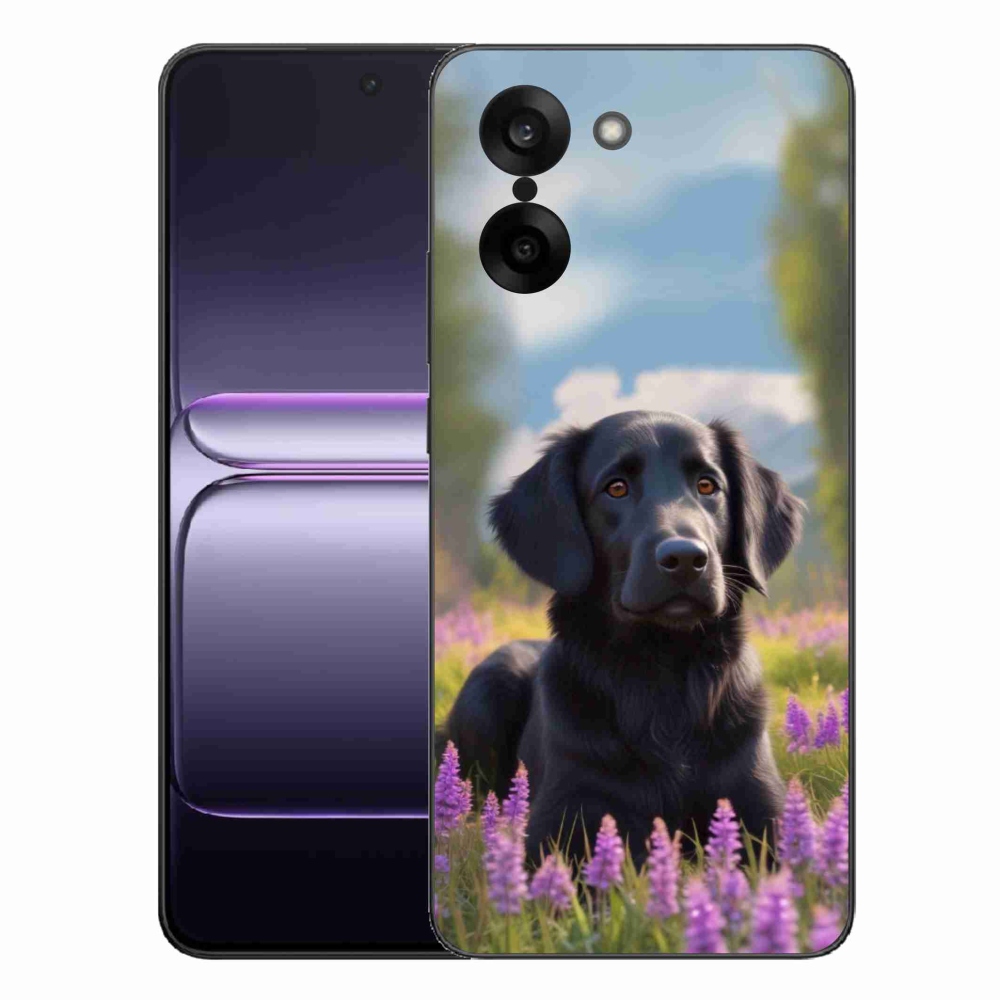 Gelový kryt mmCase na One Plus Nord CE5 - elegantní černý retrívr