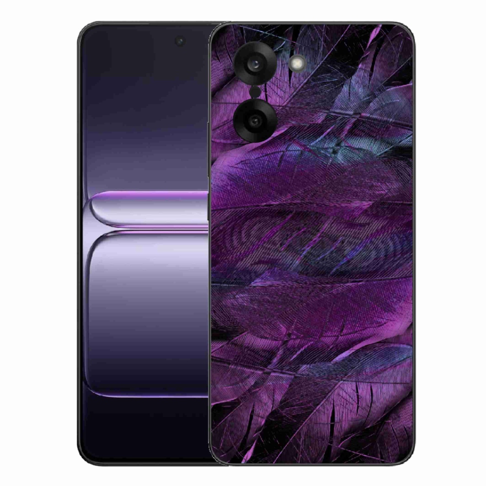 Gelový kryt mmCase na One Plus Nord CE5 - fialová pírka