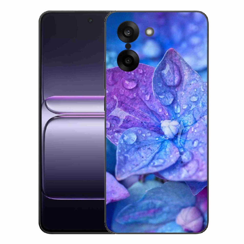 Gelový kryt mmCase na One Plus Nord CE5 - fialový květ