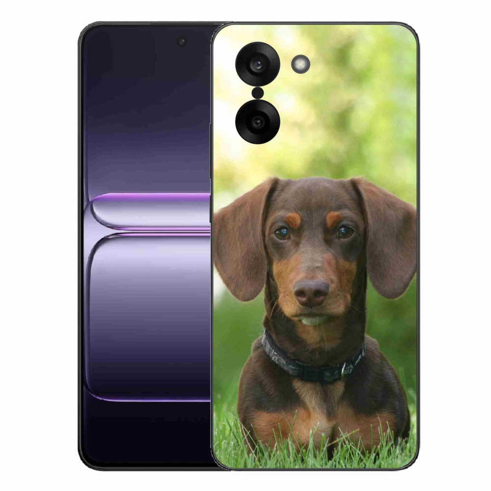 Gelový kryt mmCase na One Plus Nord CE5 - hnědý jezevčík