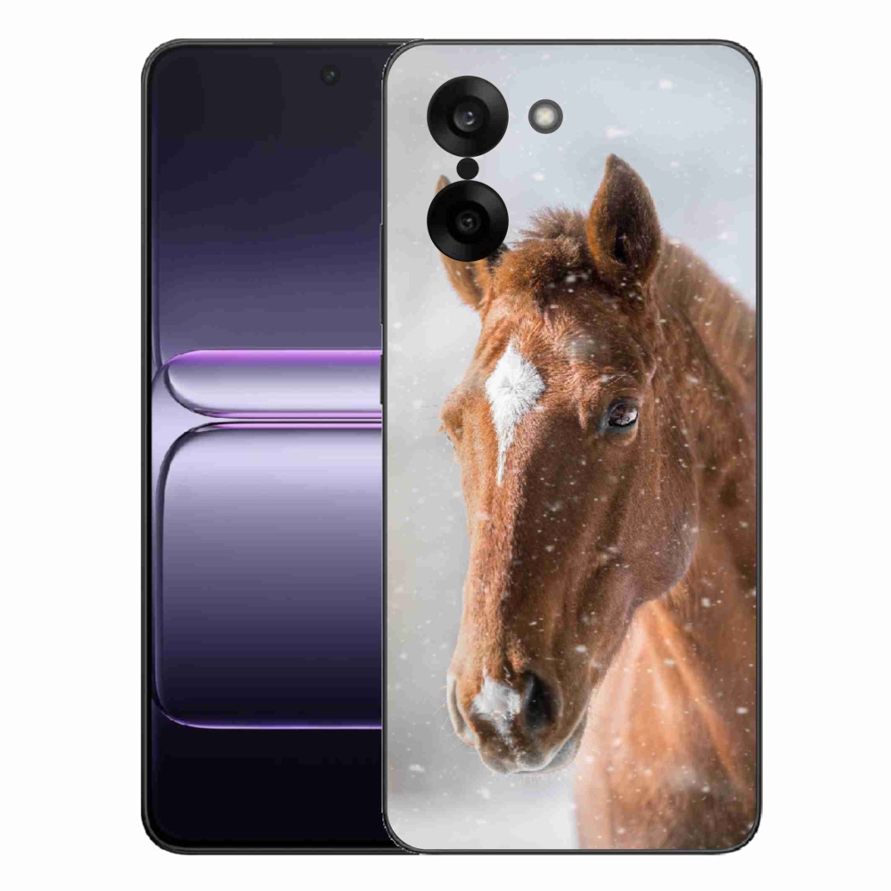 Gelový kryt mmCase na One Plus Nord CE5 - hnědý kůň 2