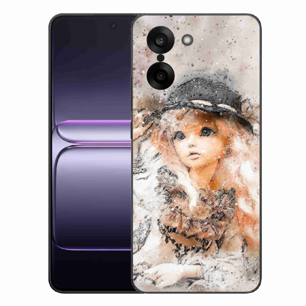 Gelový kryt mmCase na One Plus Nord CE5 - holčička s kloboukem