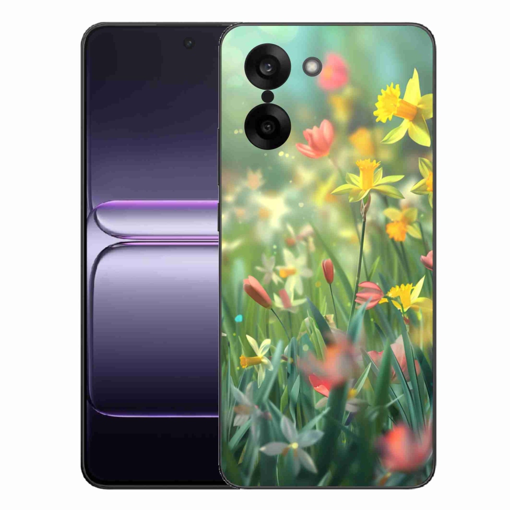 Gelový kryt mmCase na One Plus Nord CE5 - jarní květy