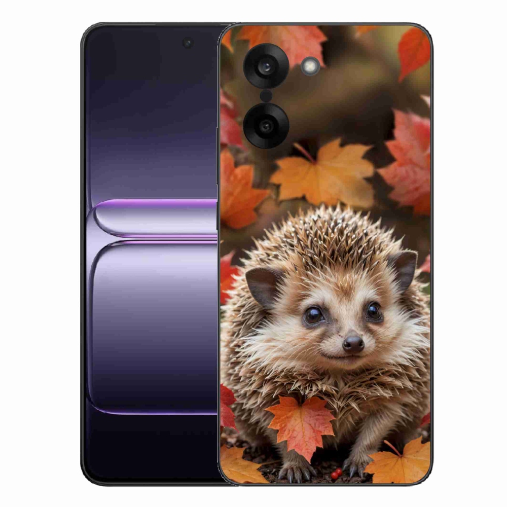 Gelový kryt mmCase na One Plus Nord CE5 - ježek v listí