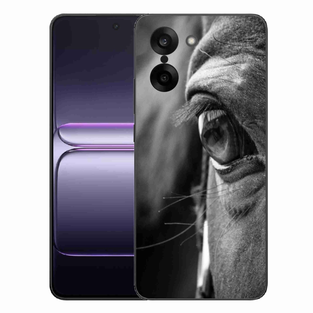 Gelový kryt mmCase na One Plus Nord CE5 - koňský pohled