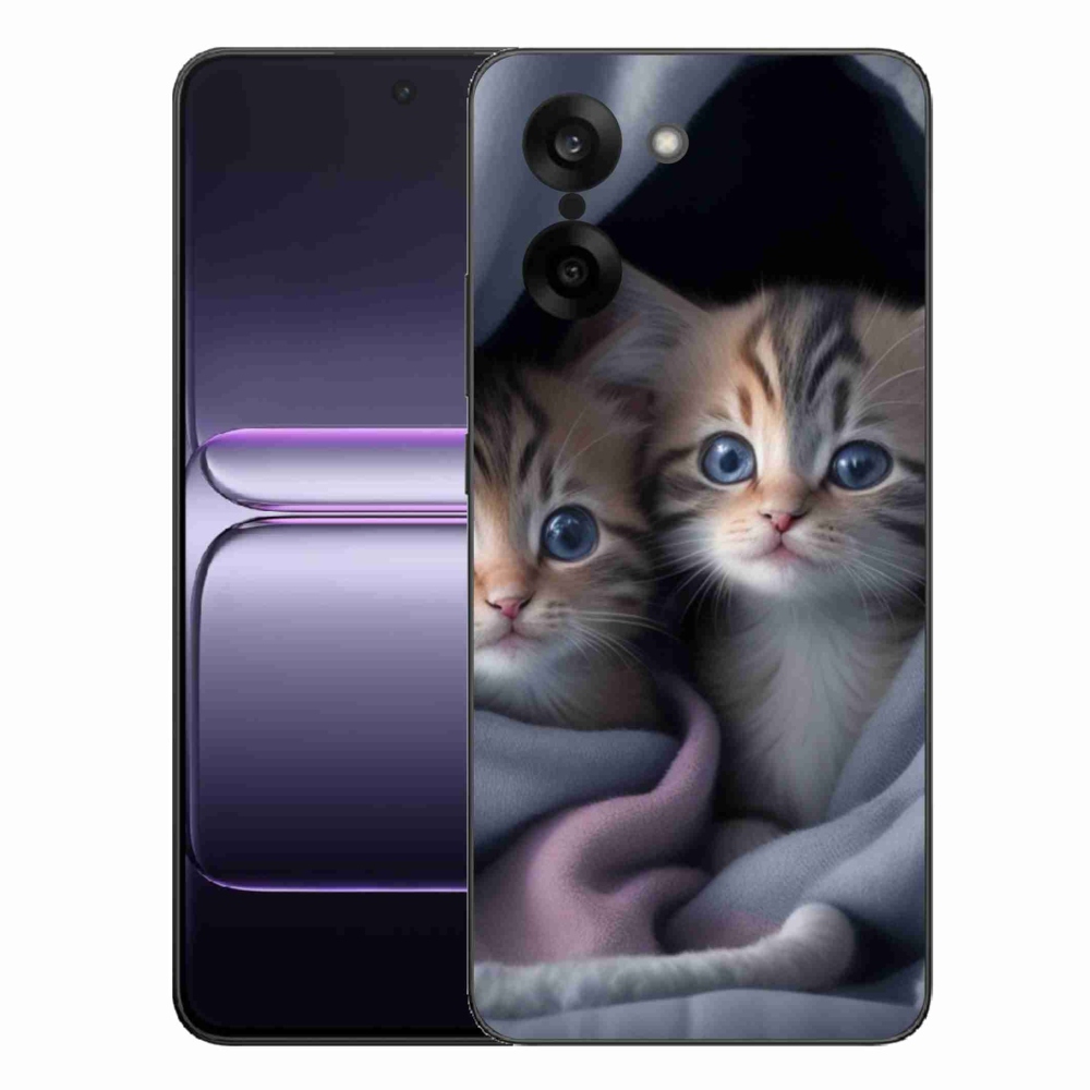 Gelový kryt mmCase na One Plus Nord CE5 - kočičí duo 2