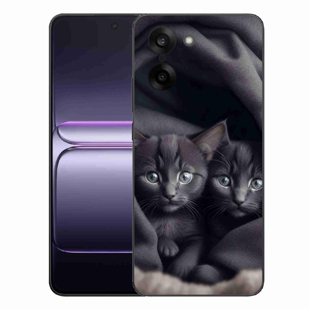 Gelový kryt mmCase na One Plus Nord CE5 - kočičí duo