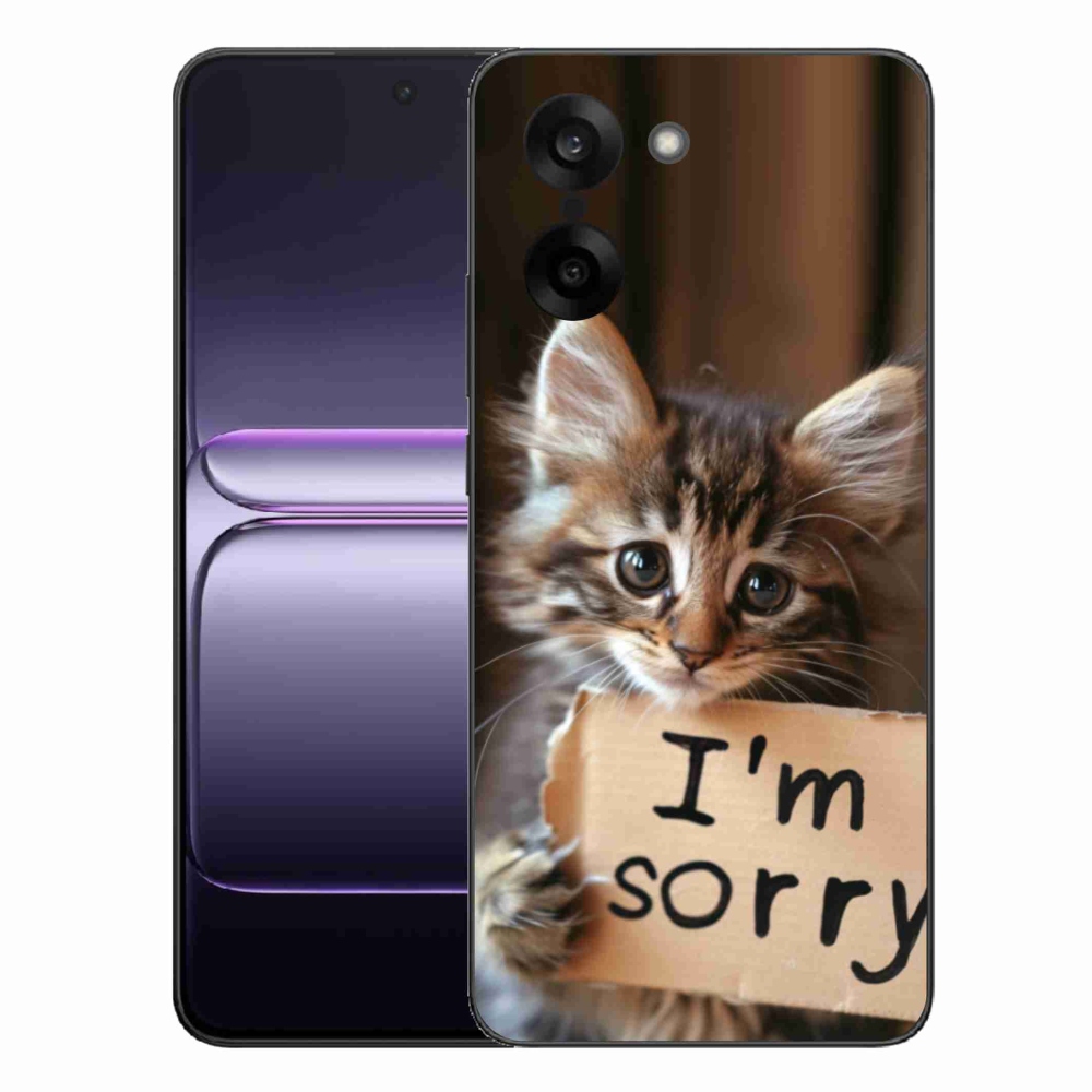 Gelový kryt mmCase na One Plus Nord CE5 - kočíčí omluva