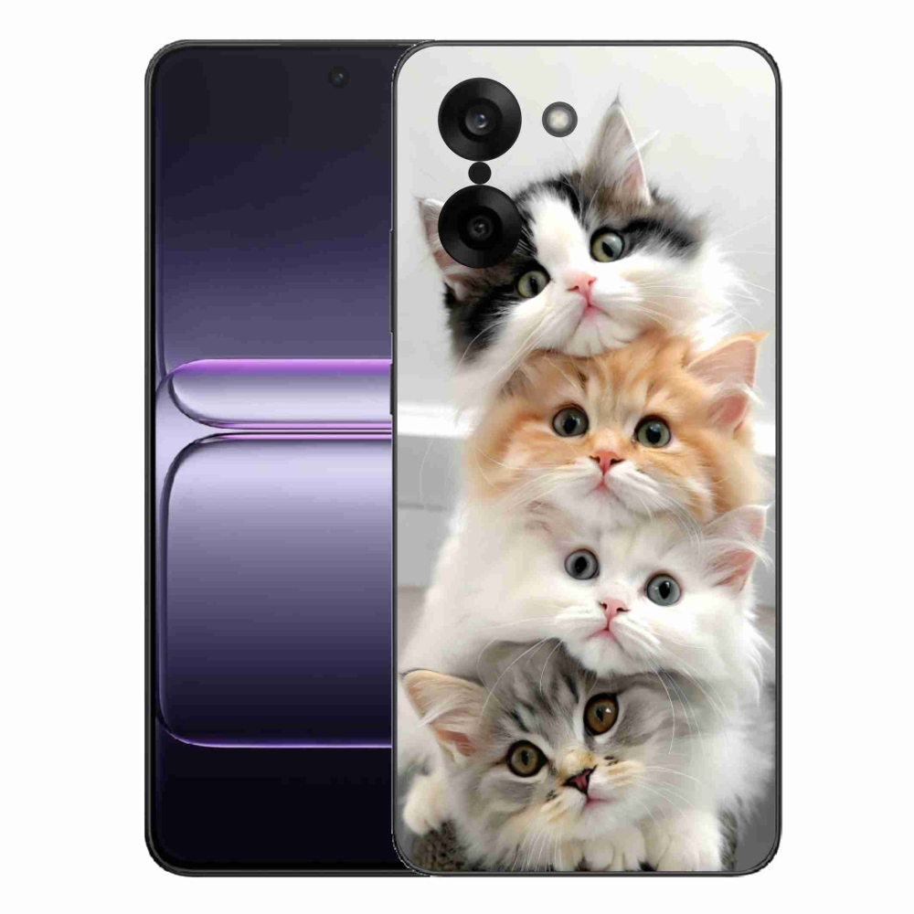Gelový kryt mmCase na One Plus Nord CE5 - kočičí parta