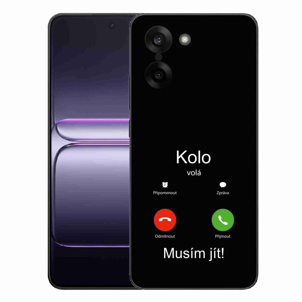 Gelový kryt mmCase na One Plus Nord CE5 - kolo volá černé pozadí