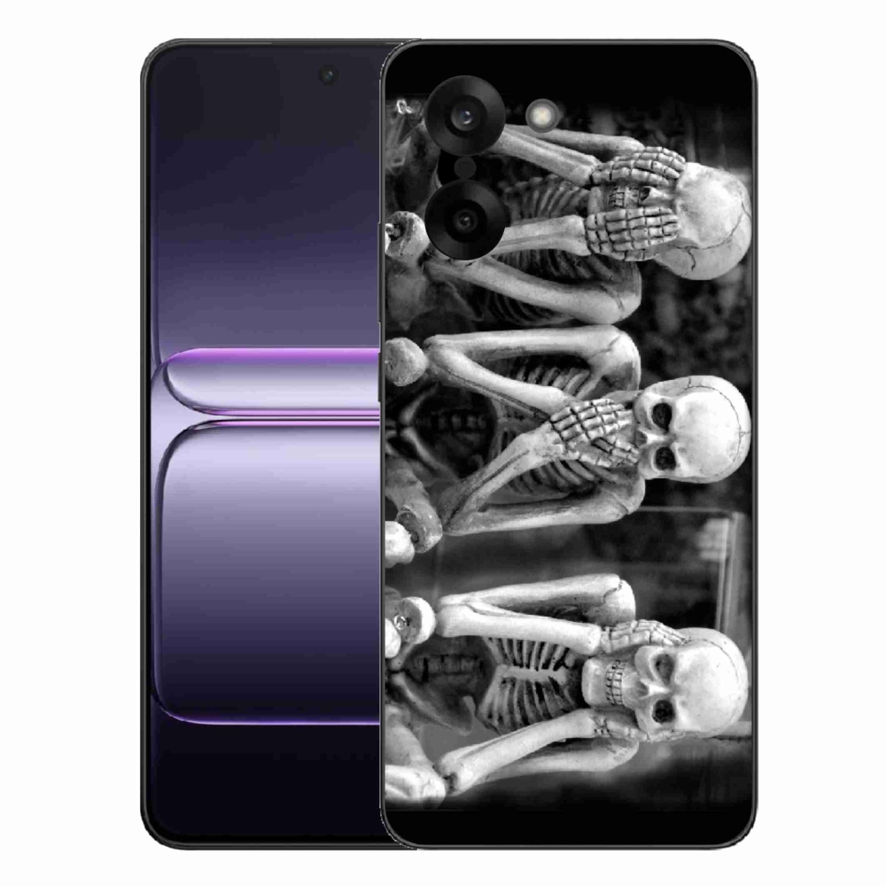 Gelový kryt mmCase na One Plus Nord CE5 - kostlivci