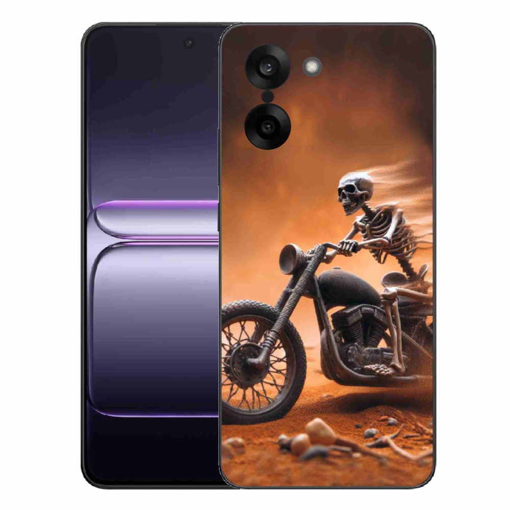 Gelový kryt mmCase na One Plus Nord CE5 - kostra na motorce
