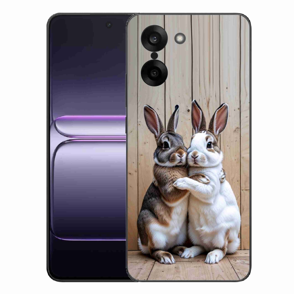 Gelový kryt mmCase na One Plus Nord CE5 - králičí pár