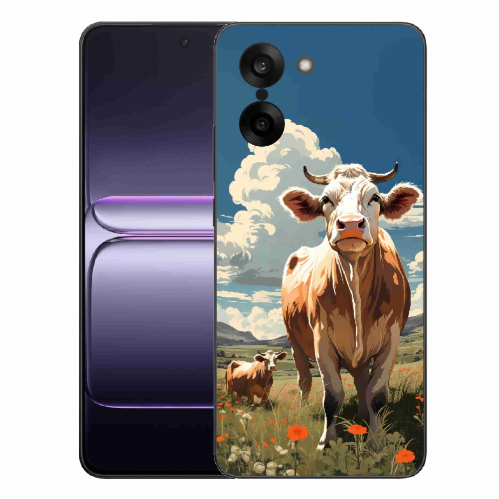 Gelový kryt mmCase na One Plus Nord CE5 - krávy na louce