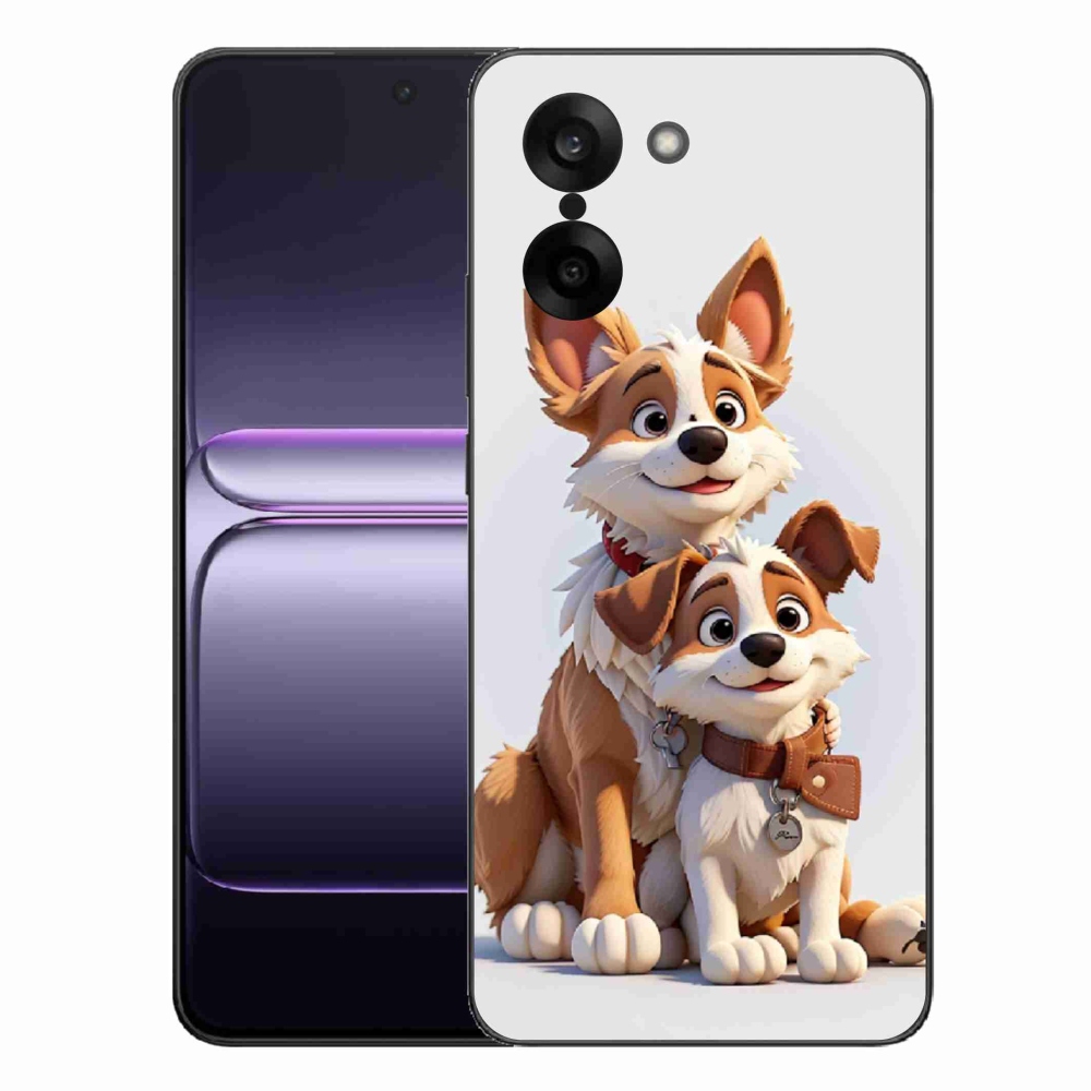 Gelový kryt mmCase na One Plus Nord CE5 - kreslení psi