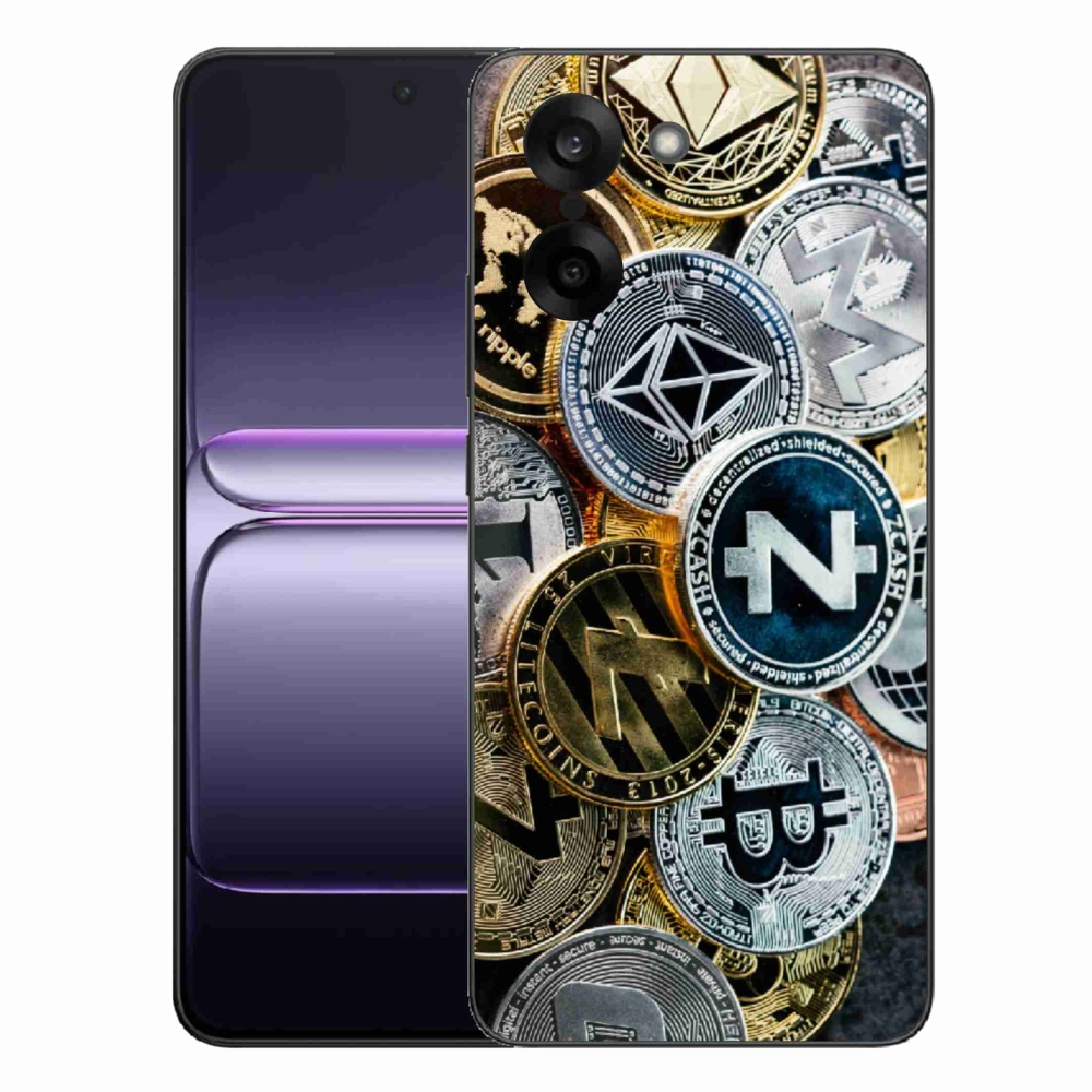 Gelový kryt mmCase na One Plus Nord CE5 - kryptoměny