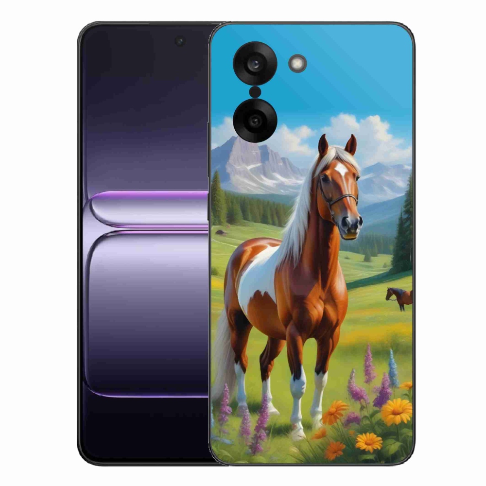 Gelový kryt mmCase na One Plus Nord CE5 - kůň na louce