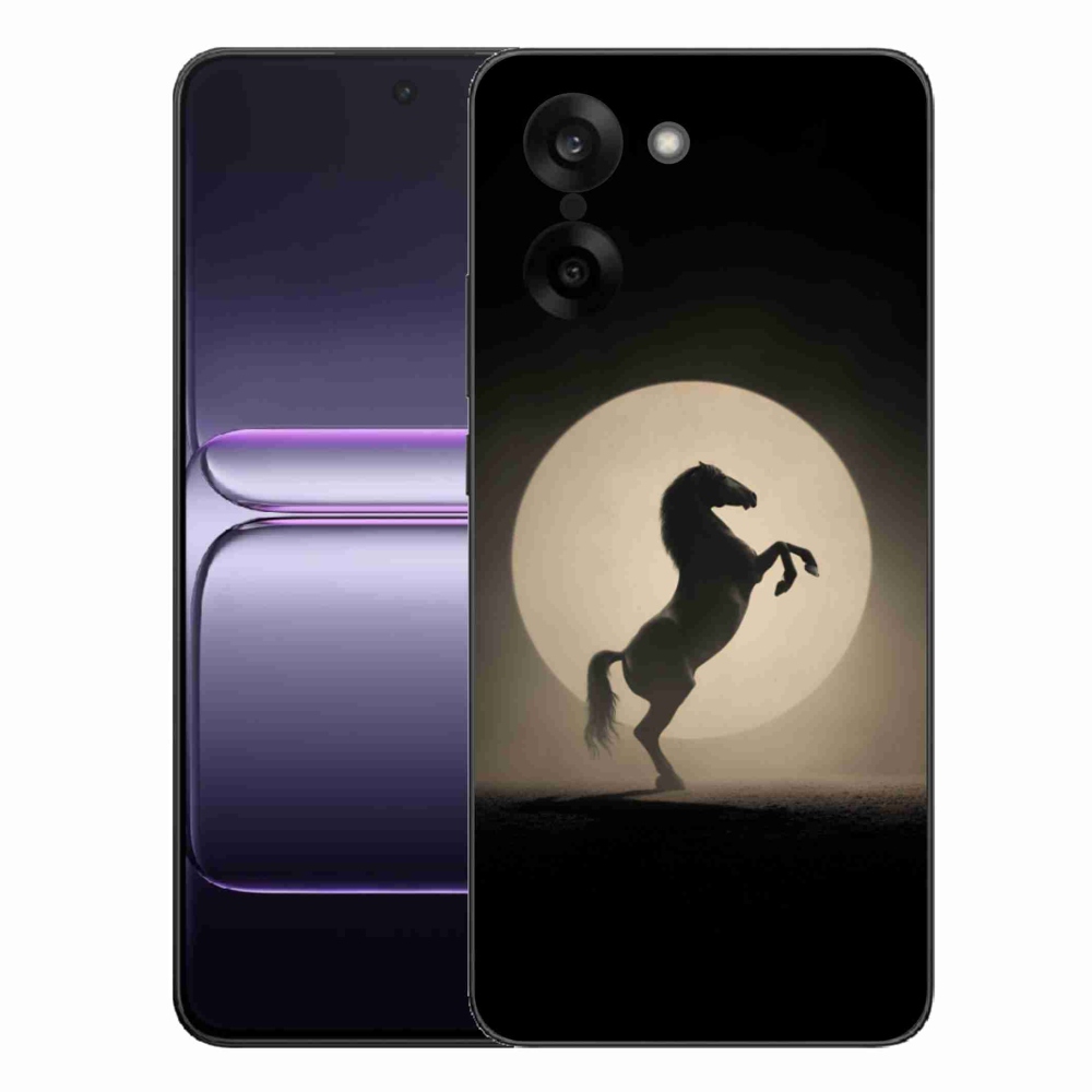 Gelový kryt mmCase na One Plus Nord CE5 - kůň v siluetě