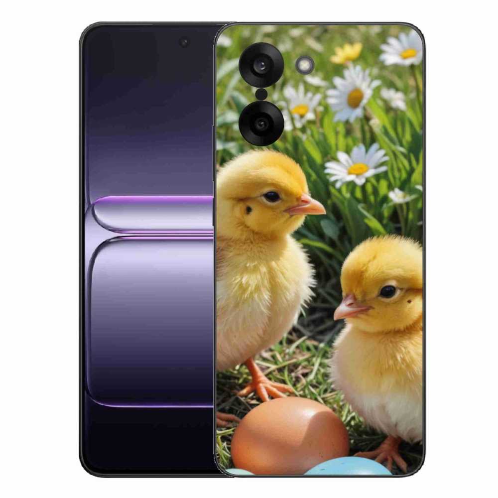 Gelový kryt mmCase na One Plus Nord CE5 - kuřátka