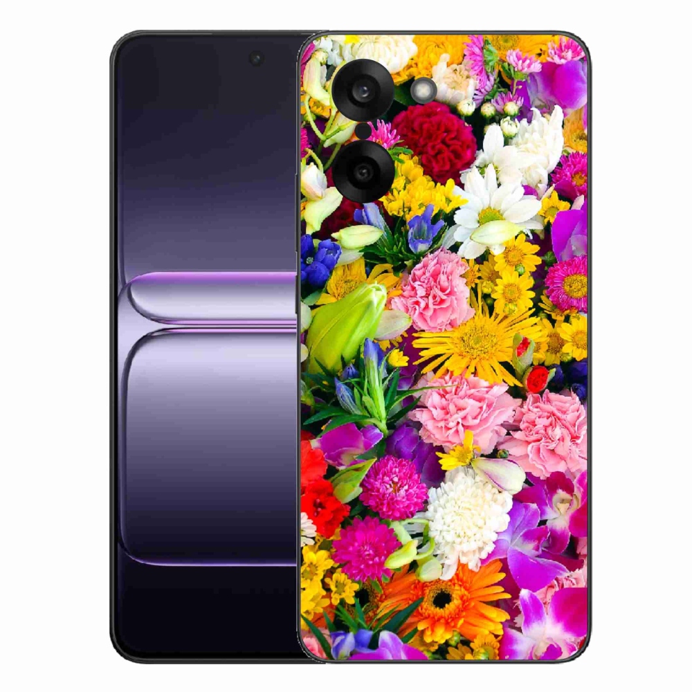 Gelový kryt mmCase na One Plus Nord CE5 - květiny 12