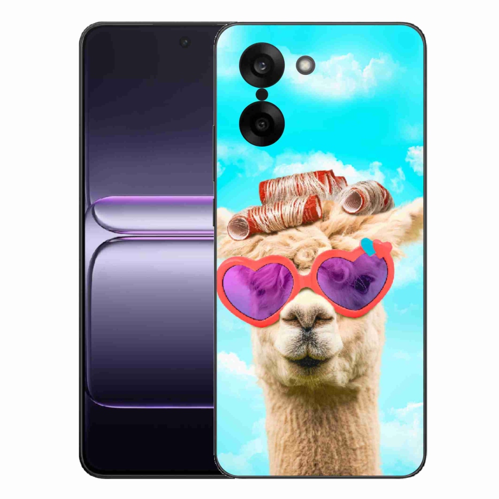 Gelový kryt mmCase na One Plus Nord CE5 - lama s brýlemi