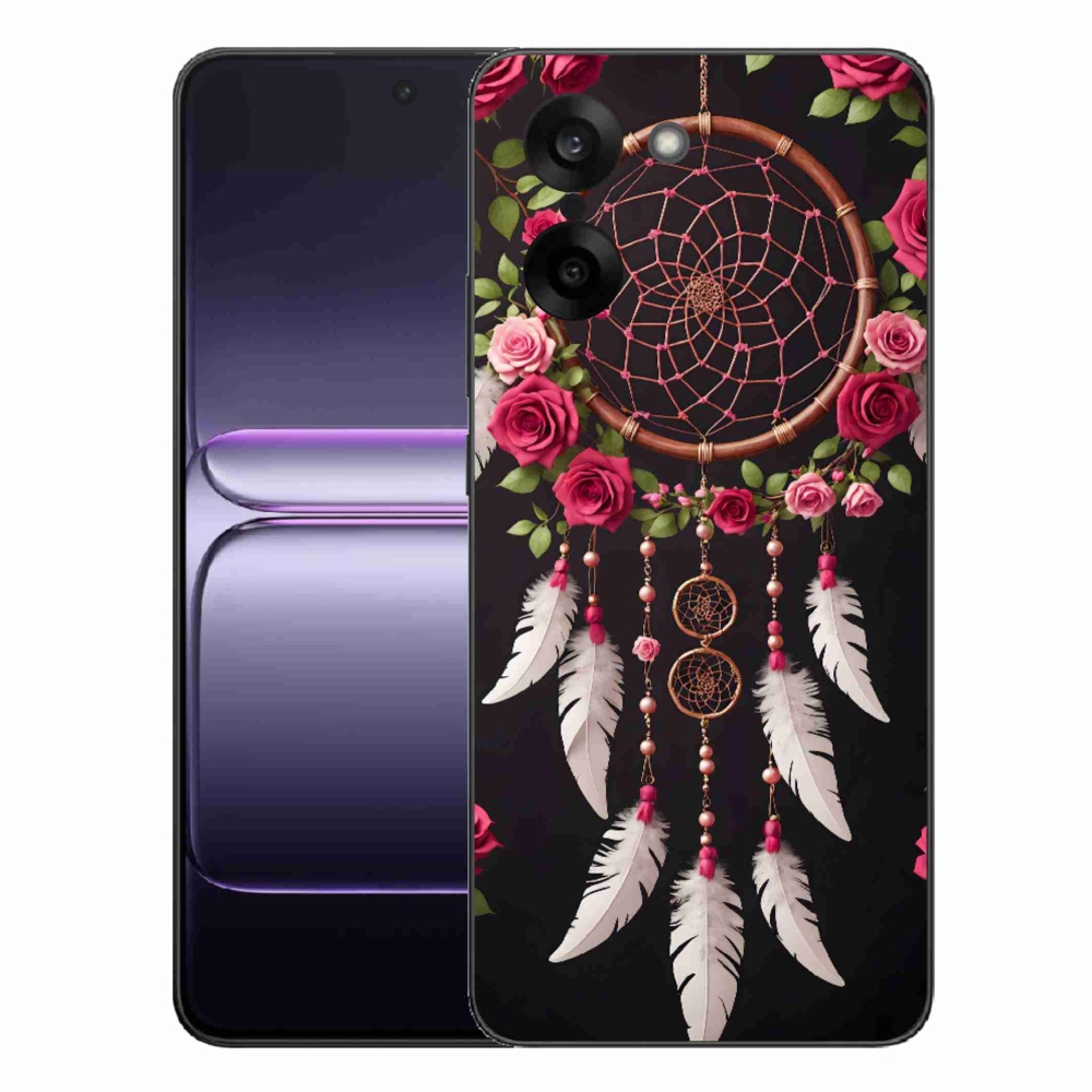 Gelový kryt mmCase na One Plus Nord CE5 - lapač snů s růžemi