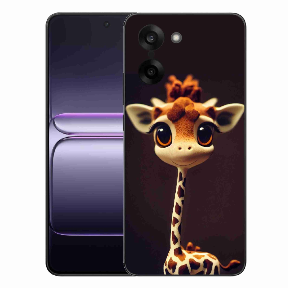 Gelový kryt mmCase na One Plus Nord CE5 - malá žirafa