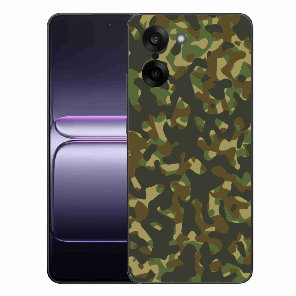 Gelový kryt mmCase na One Plus Nord CE5 - maskáčový vzor 1