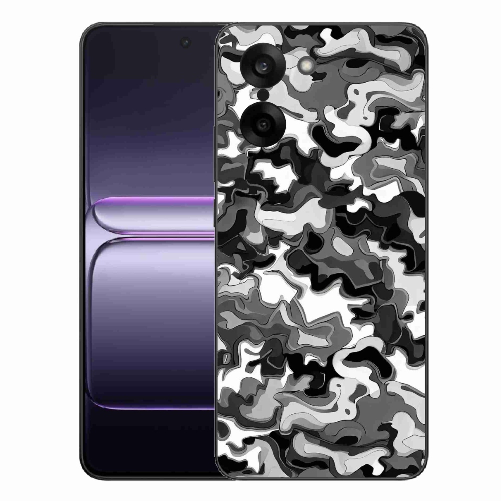 Gelový kryt mmCase na One Plus Nord CE5 - maskáčový vzor 3