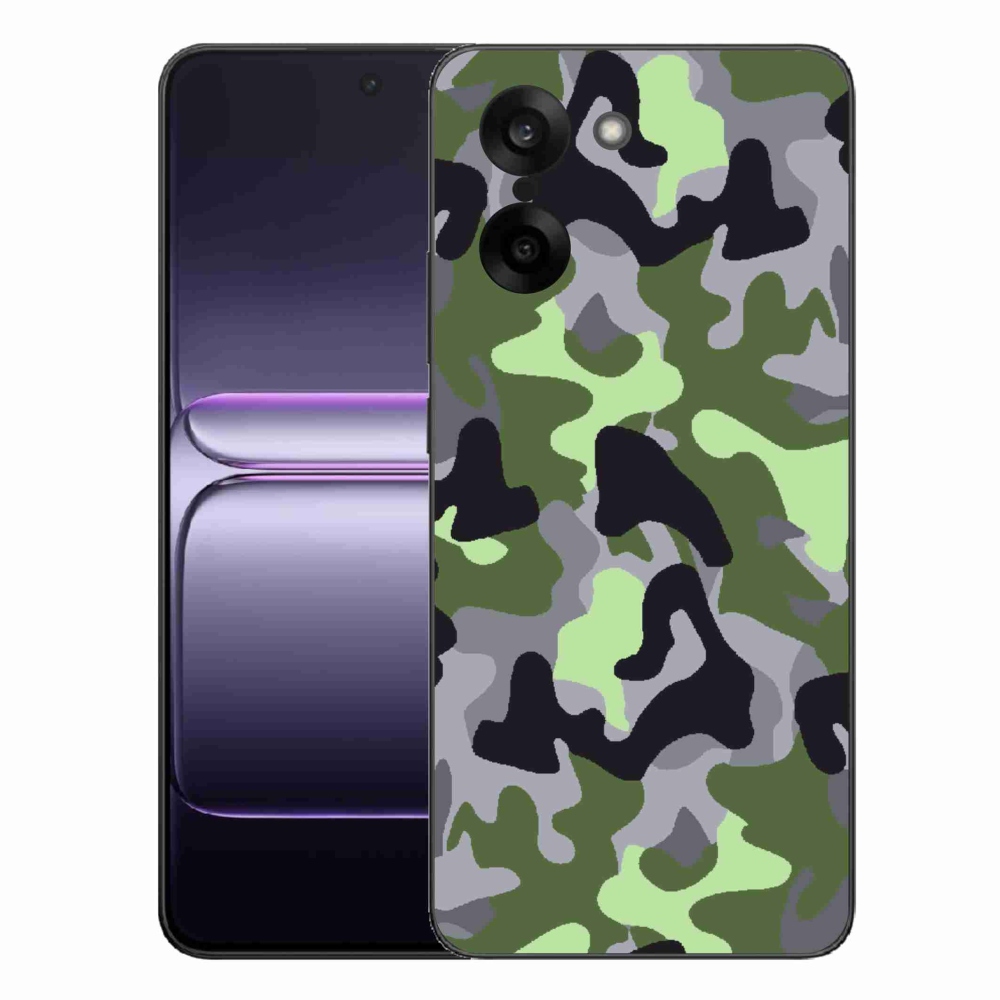 Gelový kryt mmCase na One Plus Nord CE5 - maskáčový vzor 7