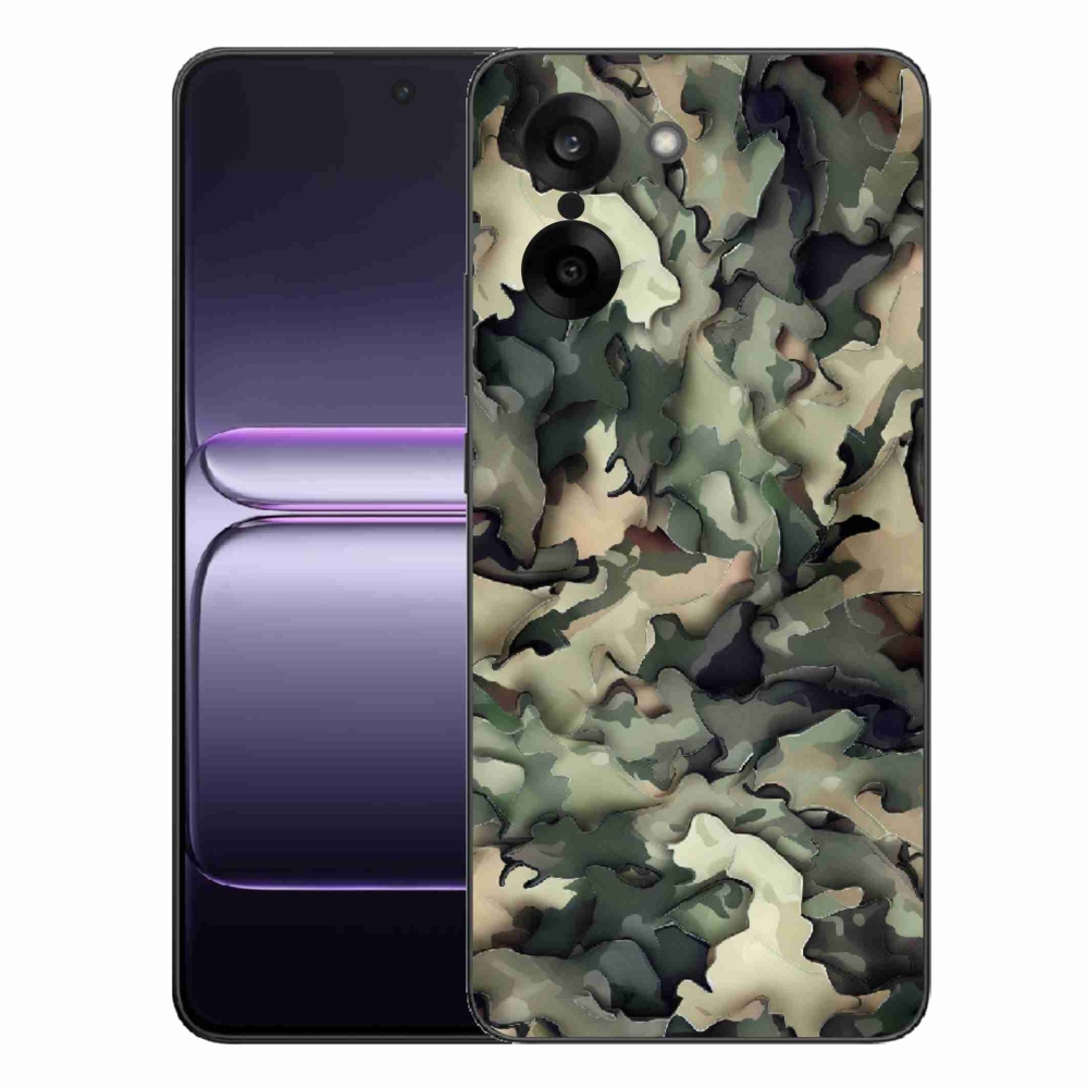 Gelový kryt mmCase na One Plus Nord CE5 - maskáčový vzor 9