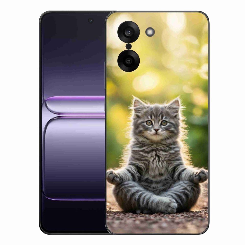 Gelový kryt mmCase na One Plus Nord CE5 - meditující kotě