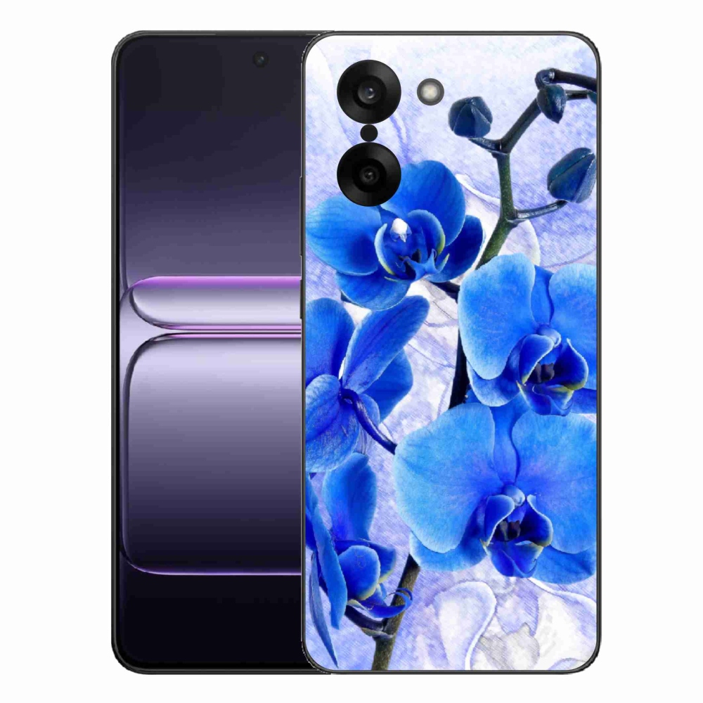 Gelový kryt mmCase na One Plus Nord CE5 - modré květy