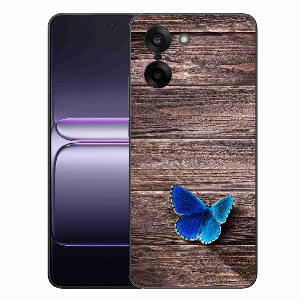 Gelový kryt mmCase na One Plus Nord CE5 - modrý motýl 1