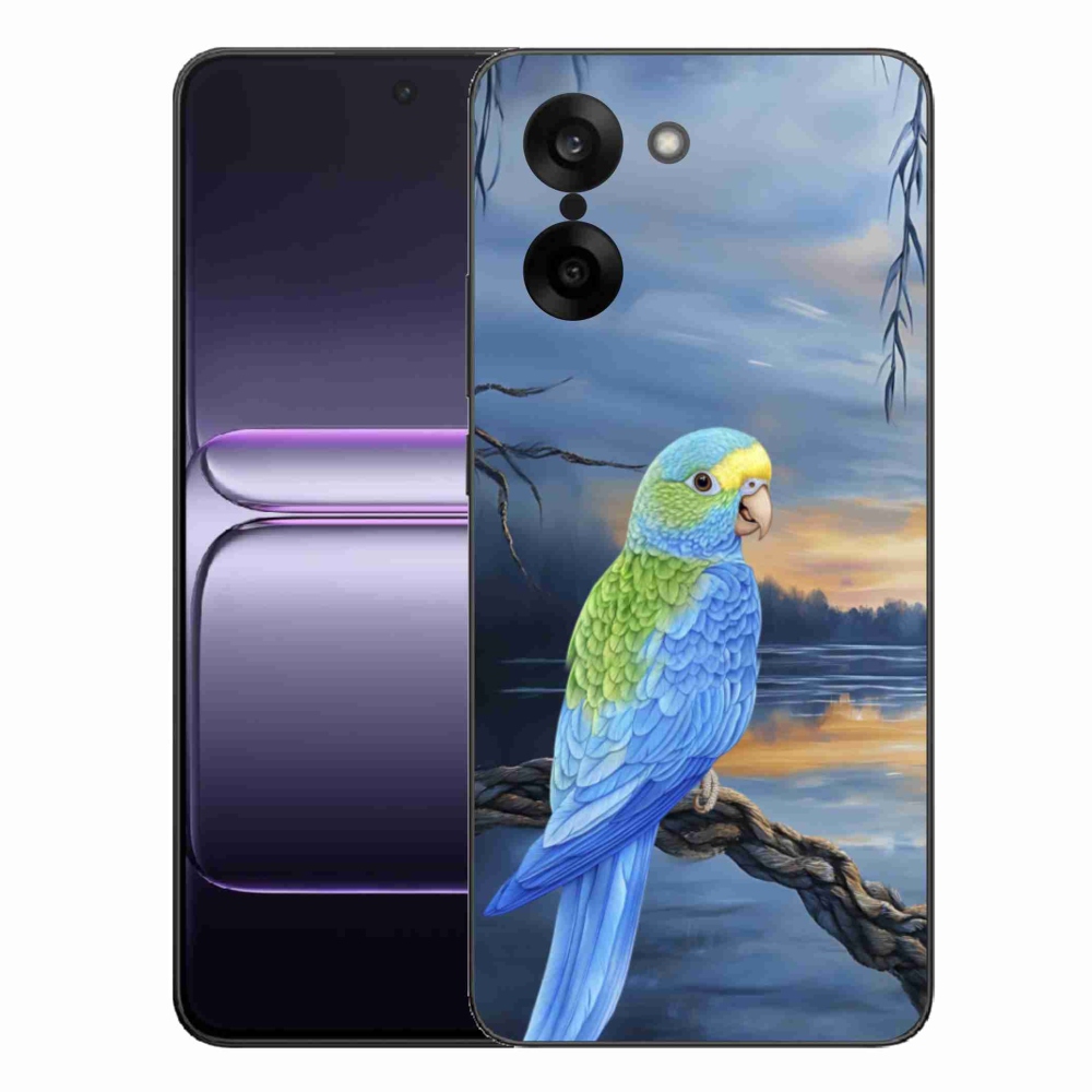 Gelový kryt mmCase na One Plus Nord CE5 - modrý papoušek