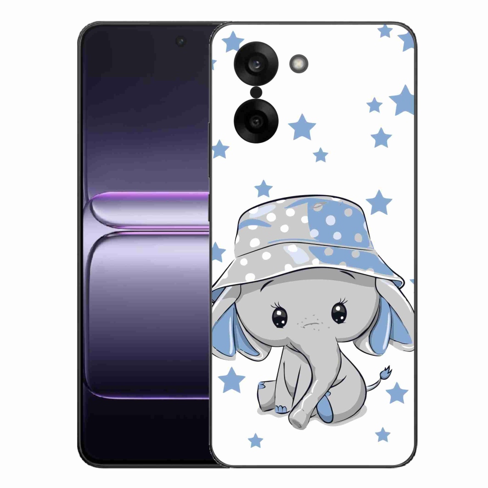 Gelový kryt mmCase na One Plus Nord CE5 - modrý slon