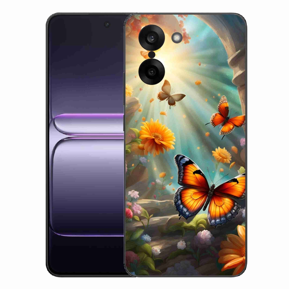 Gelový kryt mmCase na One Plus Nord CE5 - motýlí zahrada 2