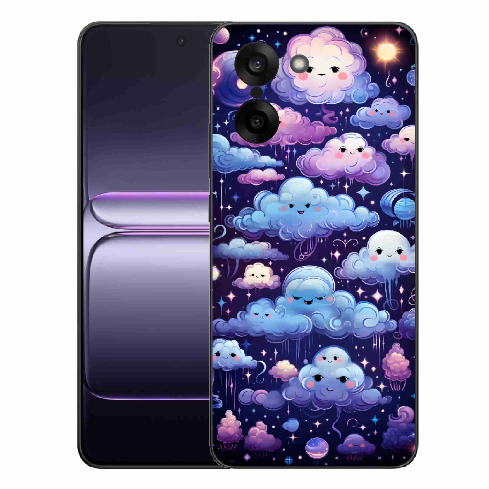 Gelový kryt mmCase na One Plus Nord CE5 - mráčky