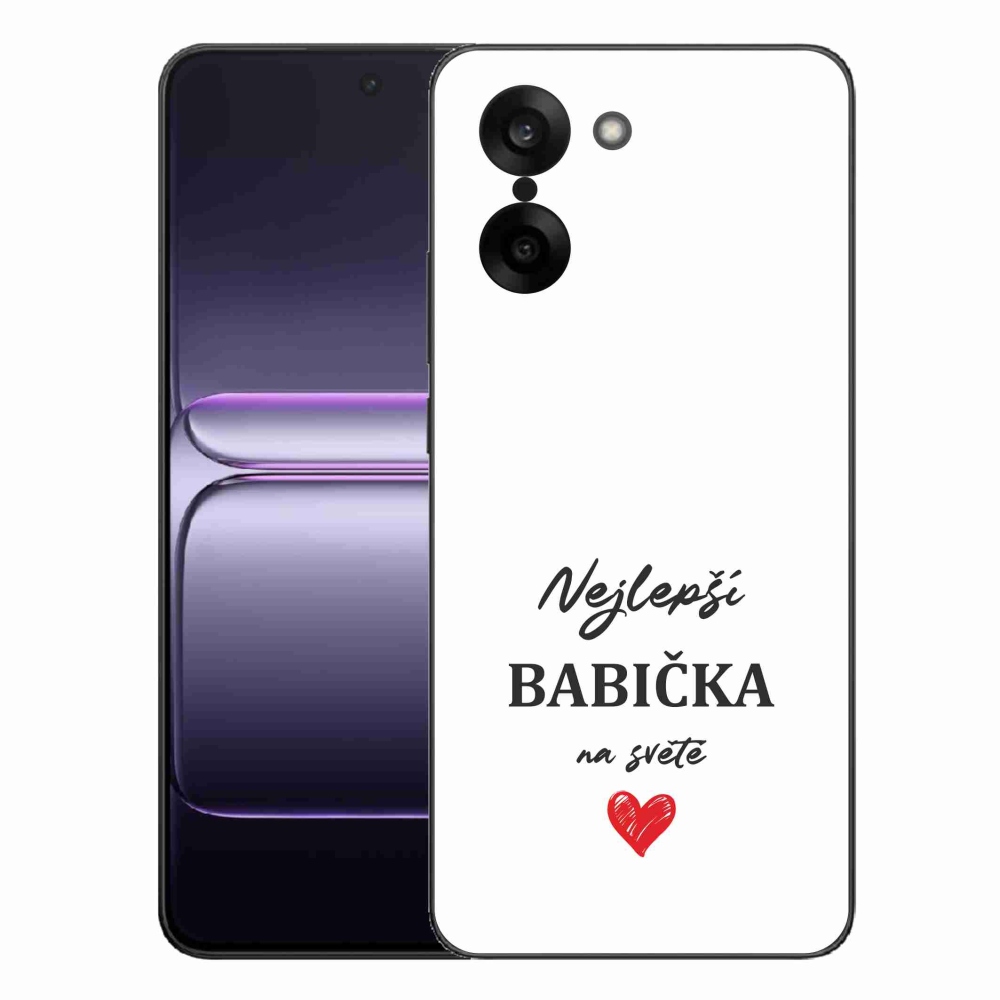 Gelový kryt mmCase na One Plus Nord CE5 - nejlepší babička 1 bílé pozadí