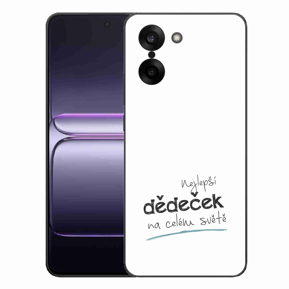 Gelový kryt mmCase na One Plus Nord CE5 - nejlepší dědeček 3 bílé pozadí