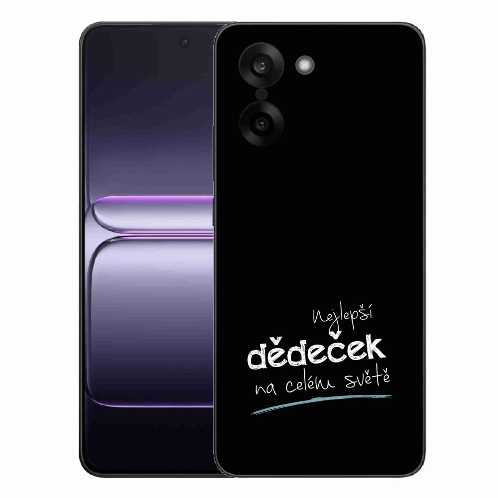 Gelový kryt mmCase na One Plus Nord CE5 - nejlepší dědeček 3 černé pozadí