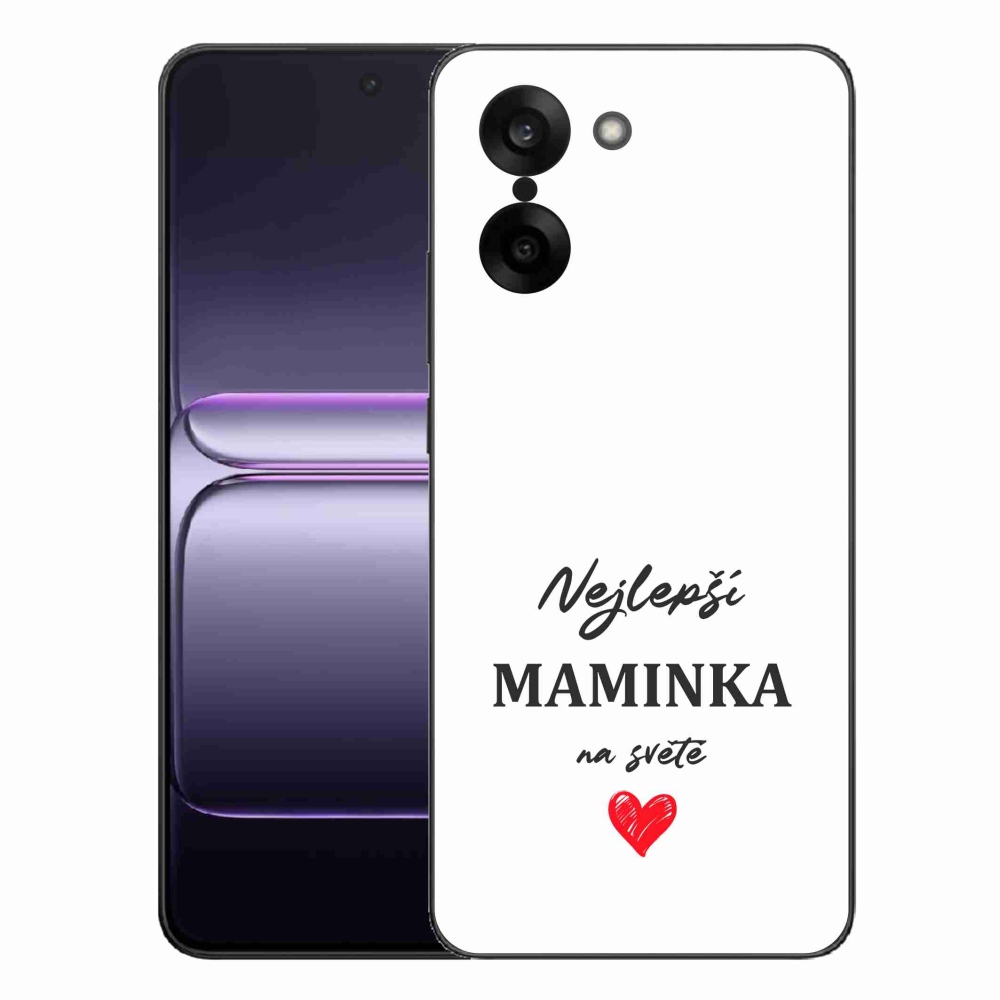 Gelový kryt mmCase na One Plus Nord CE5 - nejlepší maminka 1 bílé pozadí