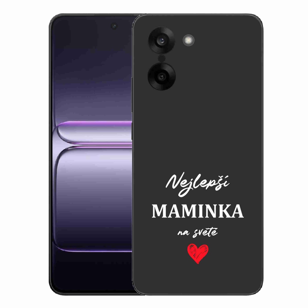 Gelový kryt mmCase na One Plus Nord CE5 - nejlepší maminka 1 černé pozadí