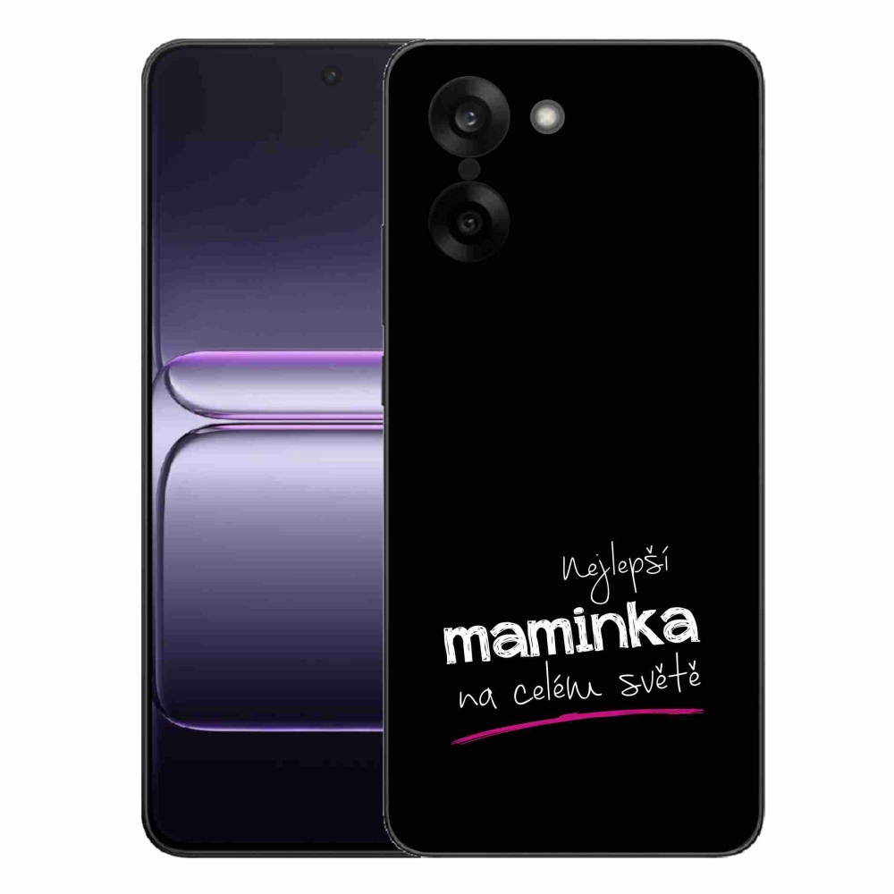 Gelový kryt mmCase na One Plus Nord CE5 - nejlepší maminka 4 černé pozadí