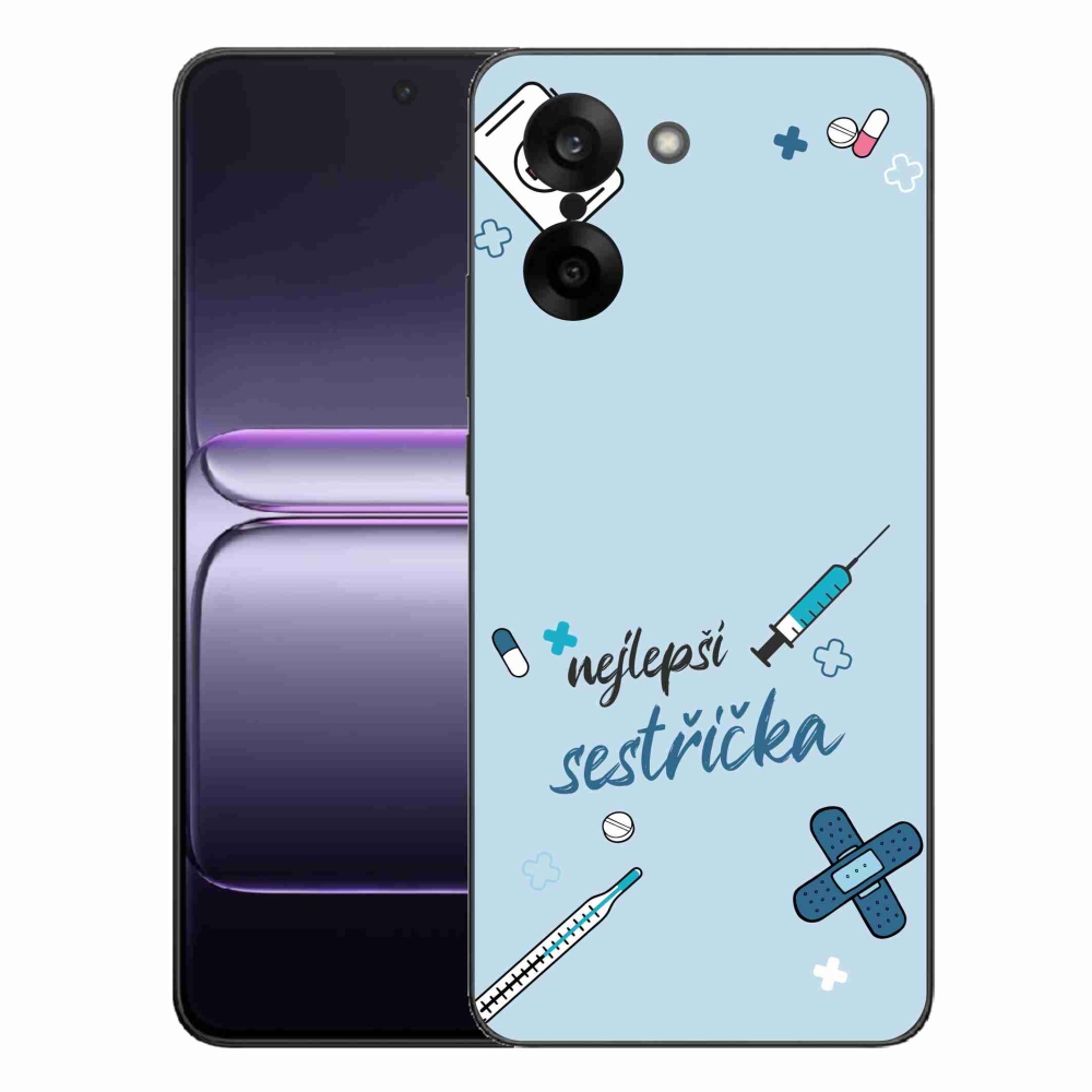 Gelový kryt mmCase na One Plus Nord CE5 - nejlepší sestřička modré pozadí