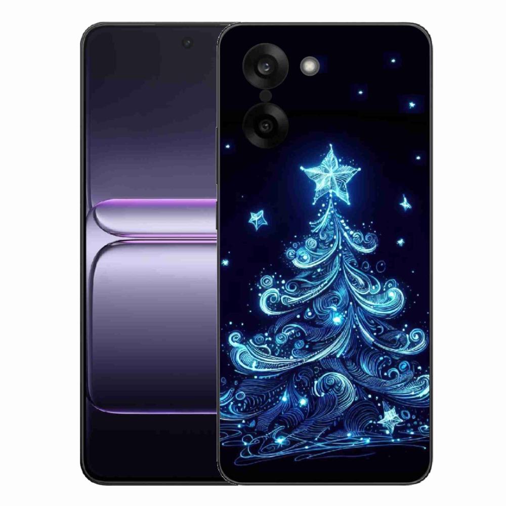 Gelový kryt mmCase na One Plus Nord CE5 - neonový vánoční stromek 4